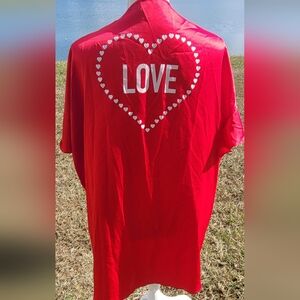 Vibrant red Victoria Secret kimono one size fits all